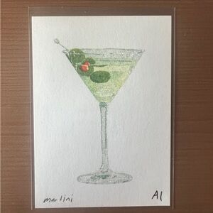 1 Martini Cocktail Mini Art Print from Inciardi Machines Collectable